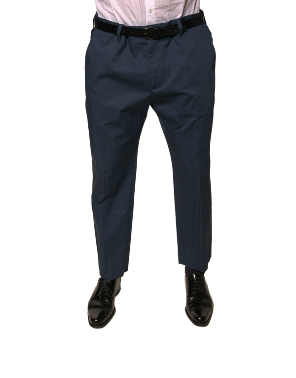 Dolce & Gabbana 97% Cotton trousers in navy