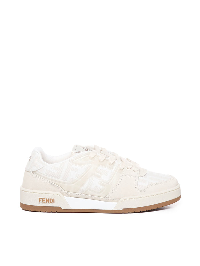 Fendi Sneakers Ivory, Beige Jacquard