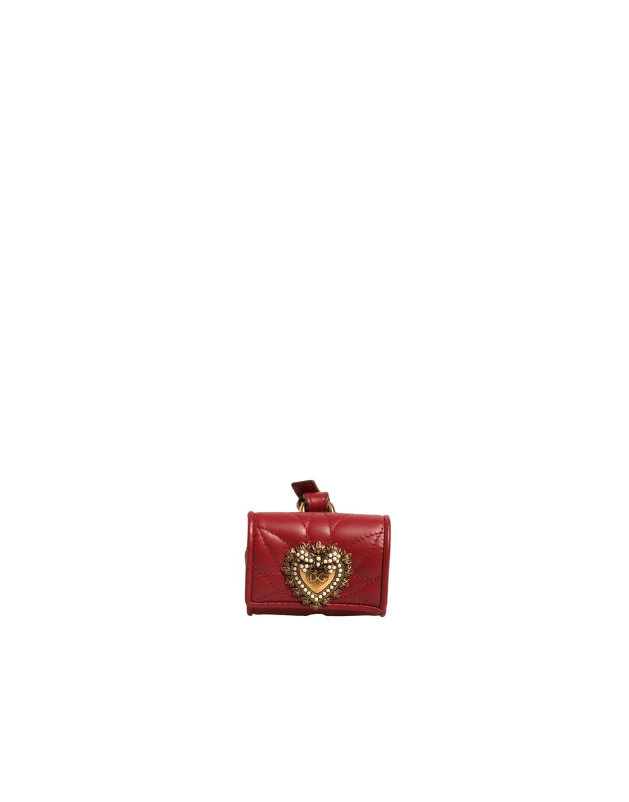 Dolce & Gabbana 100% Lamb Leather card case in red