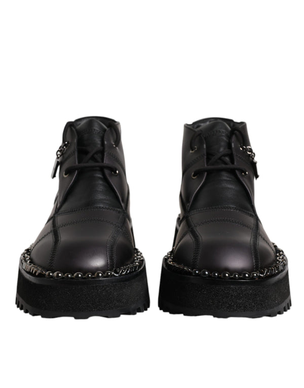 Dolce & Gabbana Leather boot in black