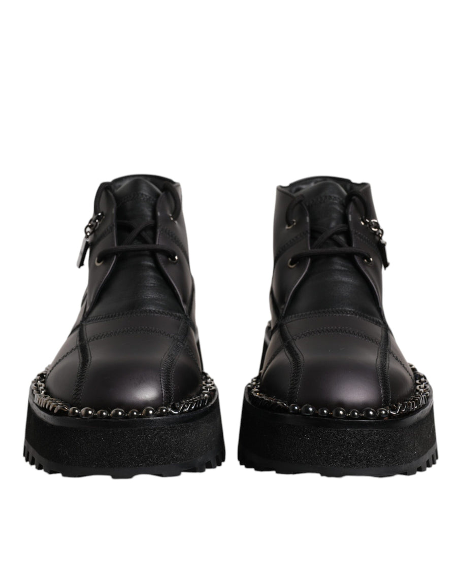 Dolce & Gabbana Leather boot in black