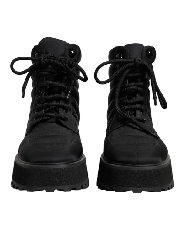 Dolce & Gabbana 77% Nylon boot in black