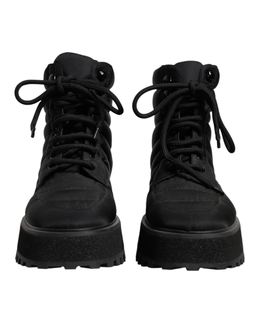 Dolce & Gabbana 77% Nylon boot in black