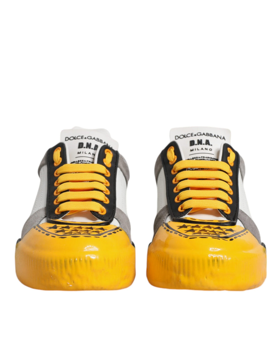 Dolce & Gabbana 100% Calf Leather sneaker in yellow