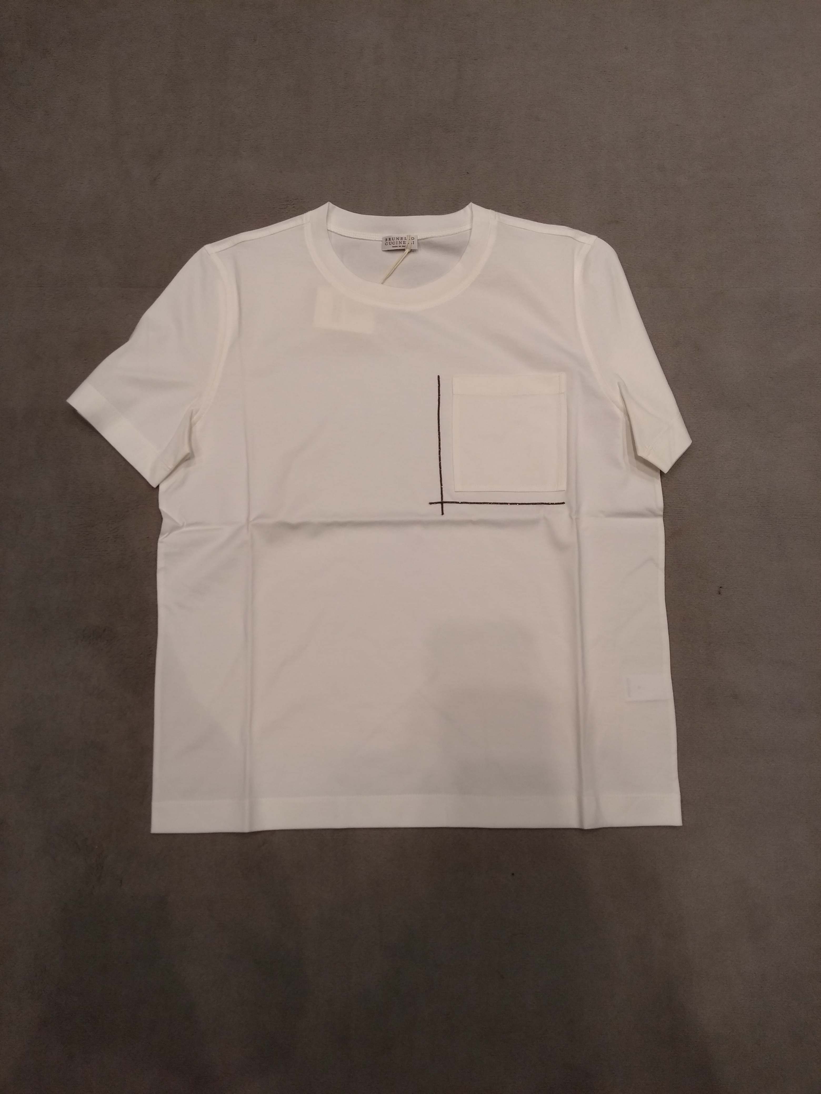 Taschino Monile White Cotton Tshirt