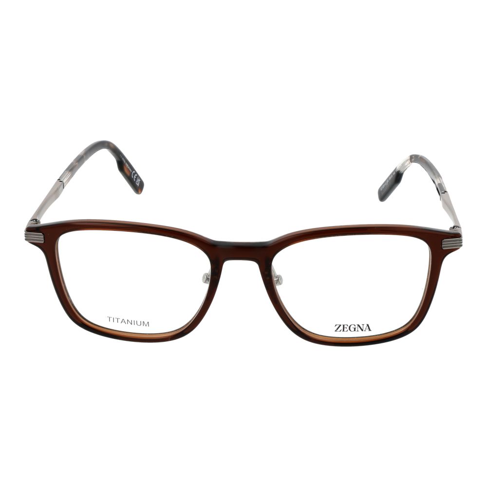 Brown Plastic & Titanium Glasses (frames) Accessory