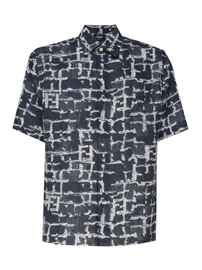 Fendi Shirts Blue Li+bott:mdp