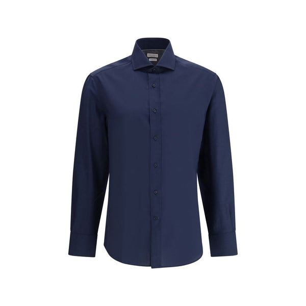 Brunello Cucinelli 100% Cotton shirt in navy