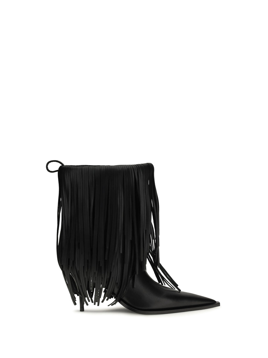 Balenciaga 100% calf leather Bos taurus ankle boot in black