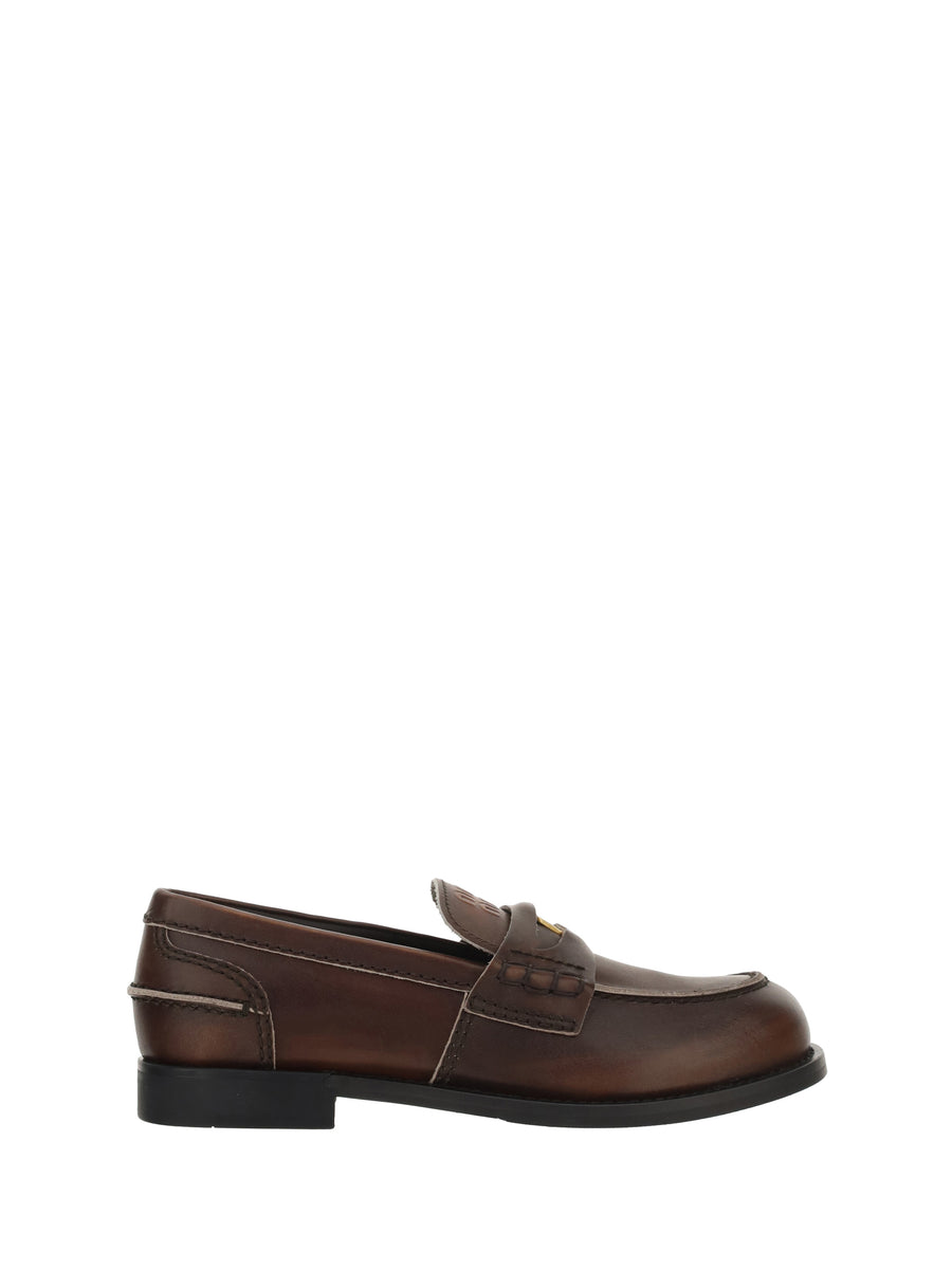 Leather Loafers Black