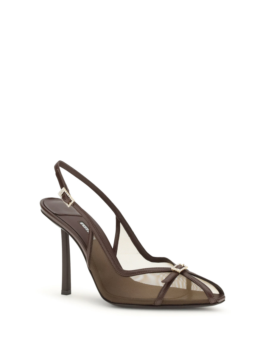 Pumps Vittoria Chocolate Brown Calf Leather Sandal