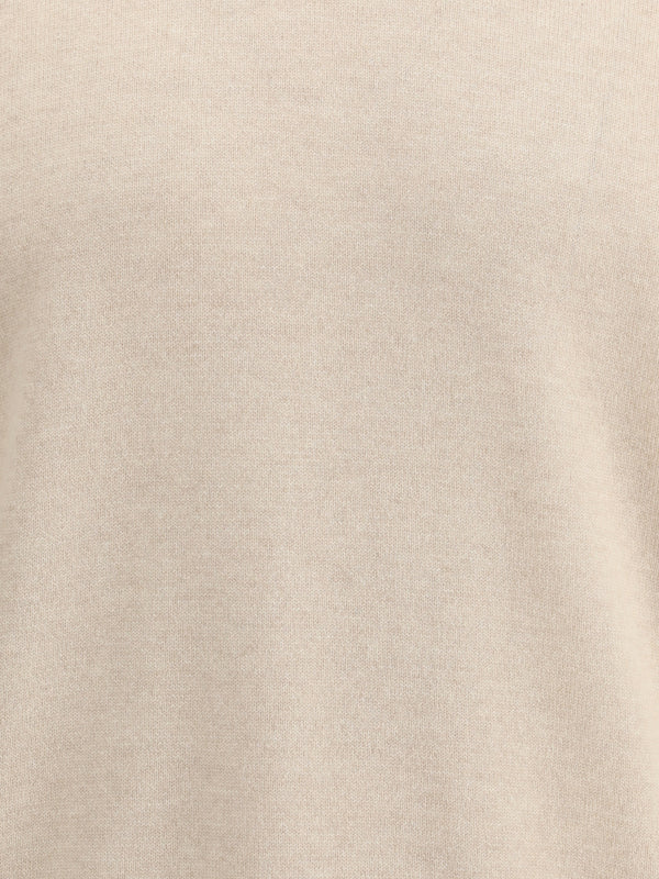Cashmere Sweater Sand-Pebble Sand/pebble (capra Hircus)