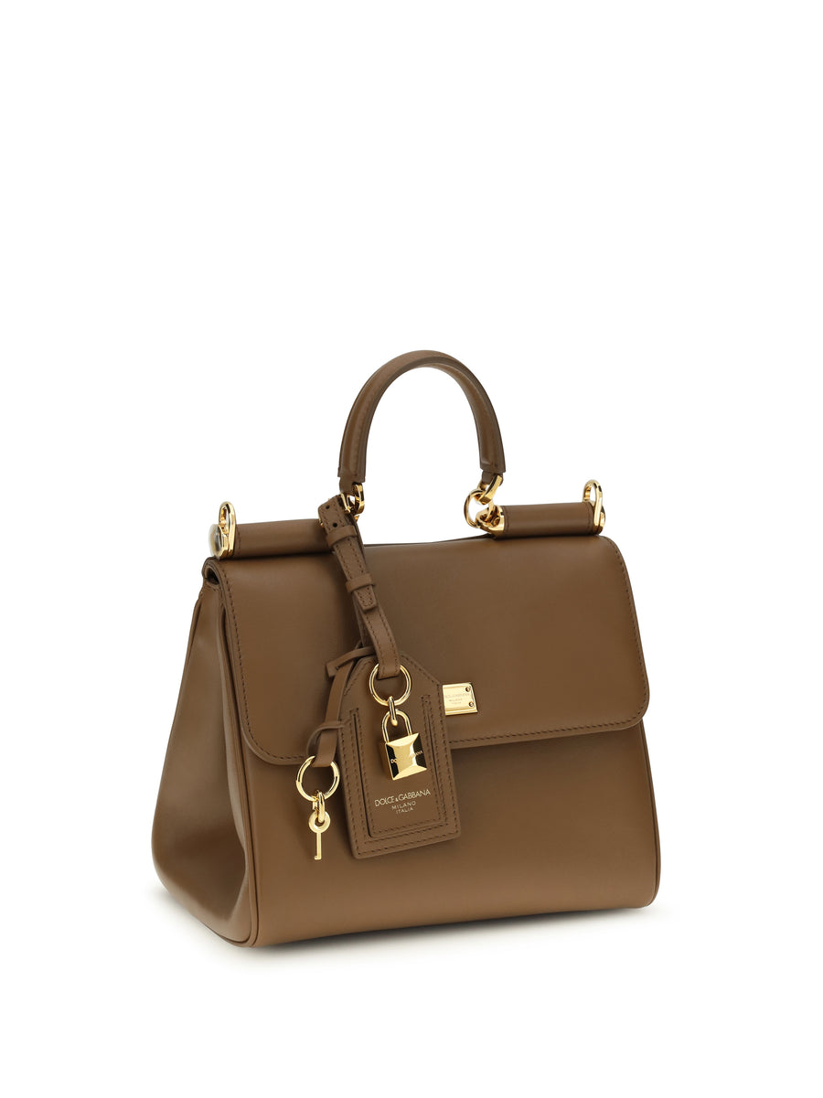 Shoulder Bag My Sicily Caramel Calf Leather