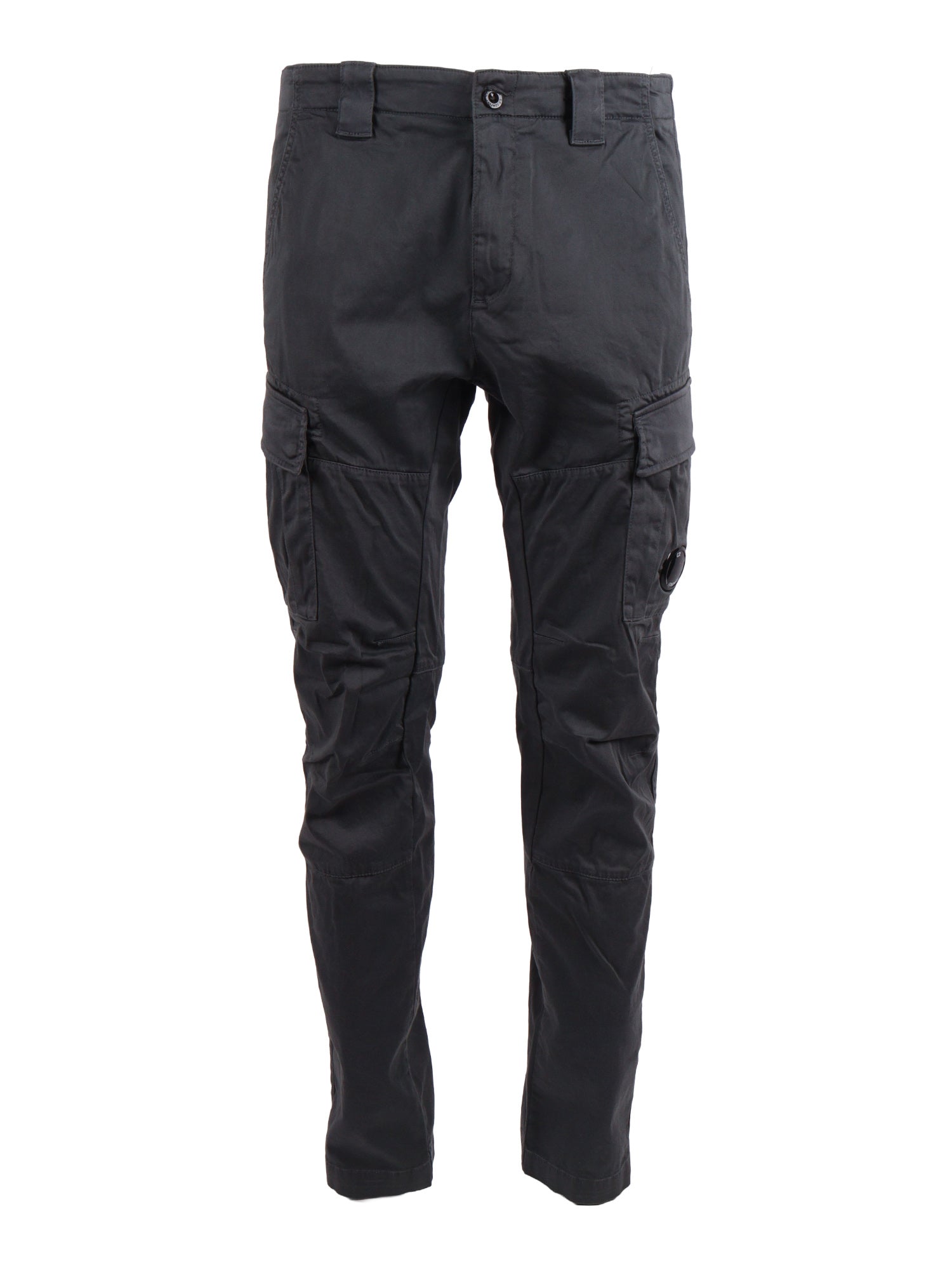 Pants - Cargo Blue Cotton Elastane