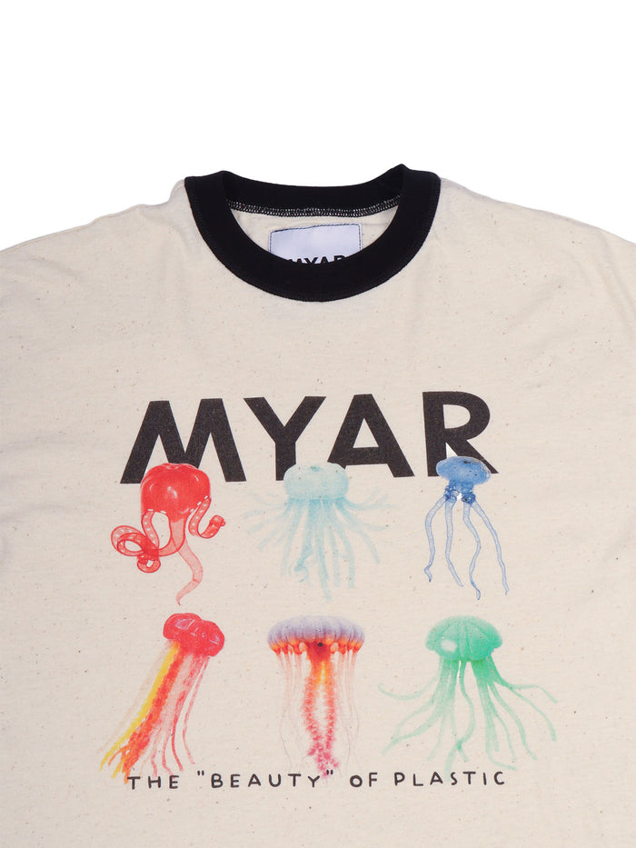 Myt63u T-Shirt Cream Cotton Short Sleeves