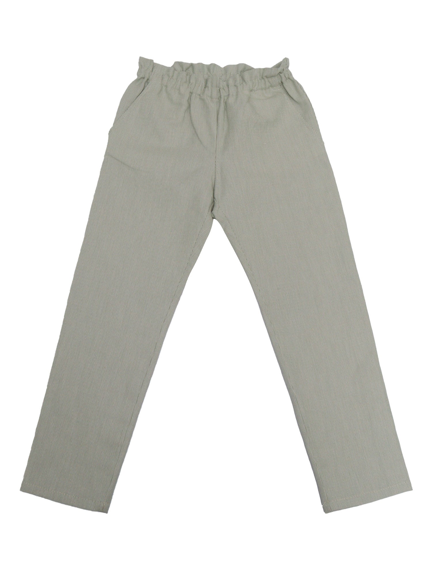 FETICHE PANTS Grey Cotton Linen
