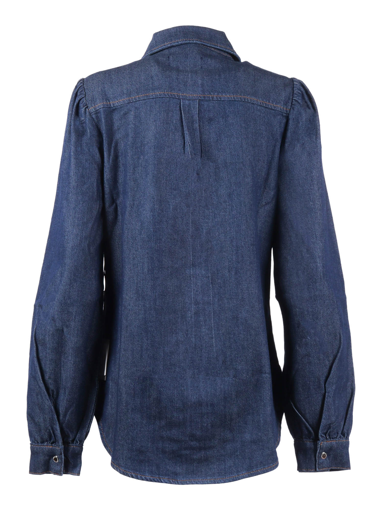 PUFF SLEEVES SHIRT Halona Blue