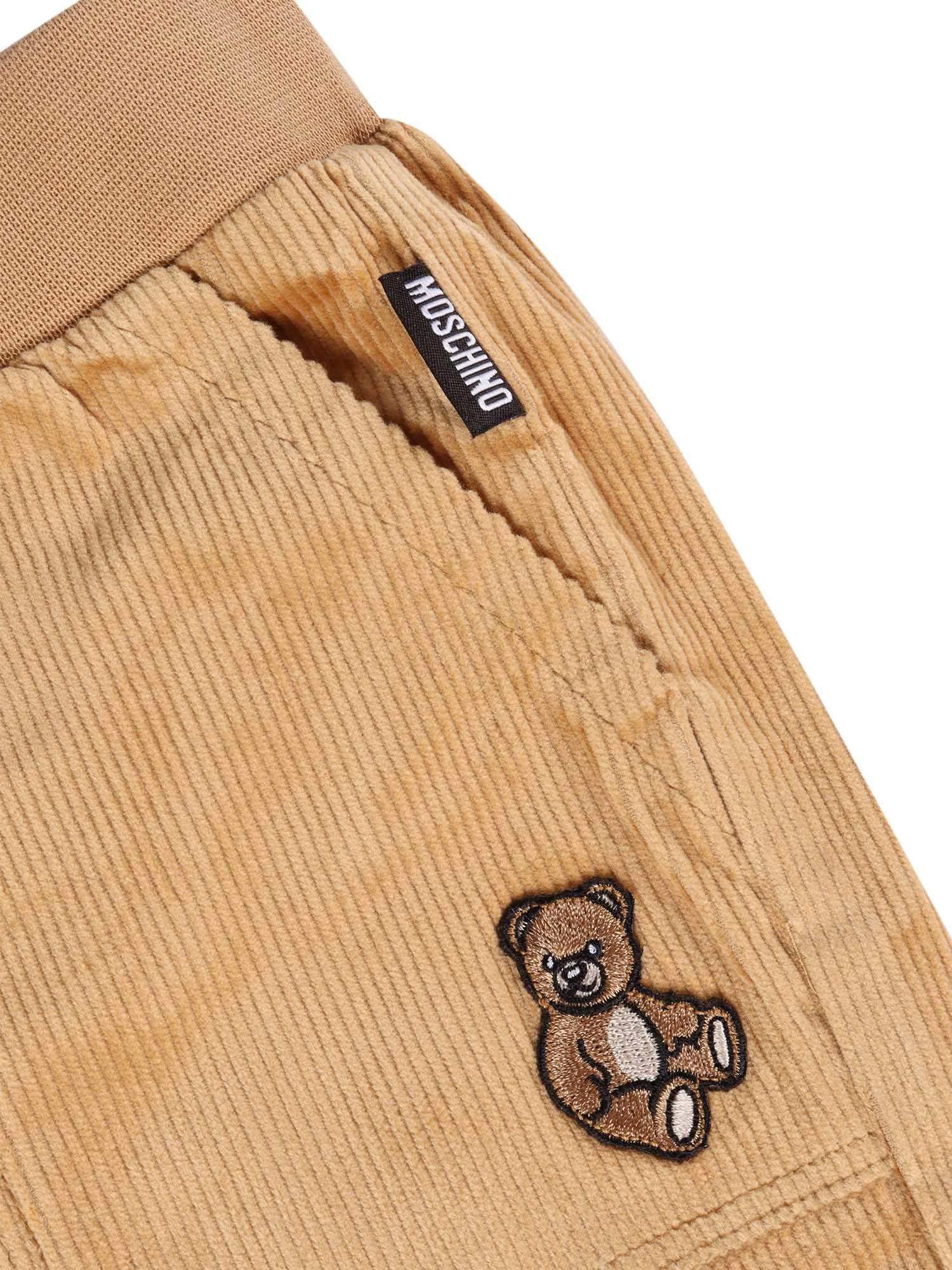 Long Pants Beige Cotton Modal Elastane