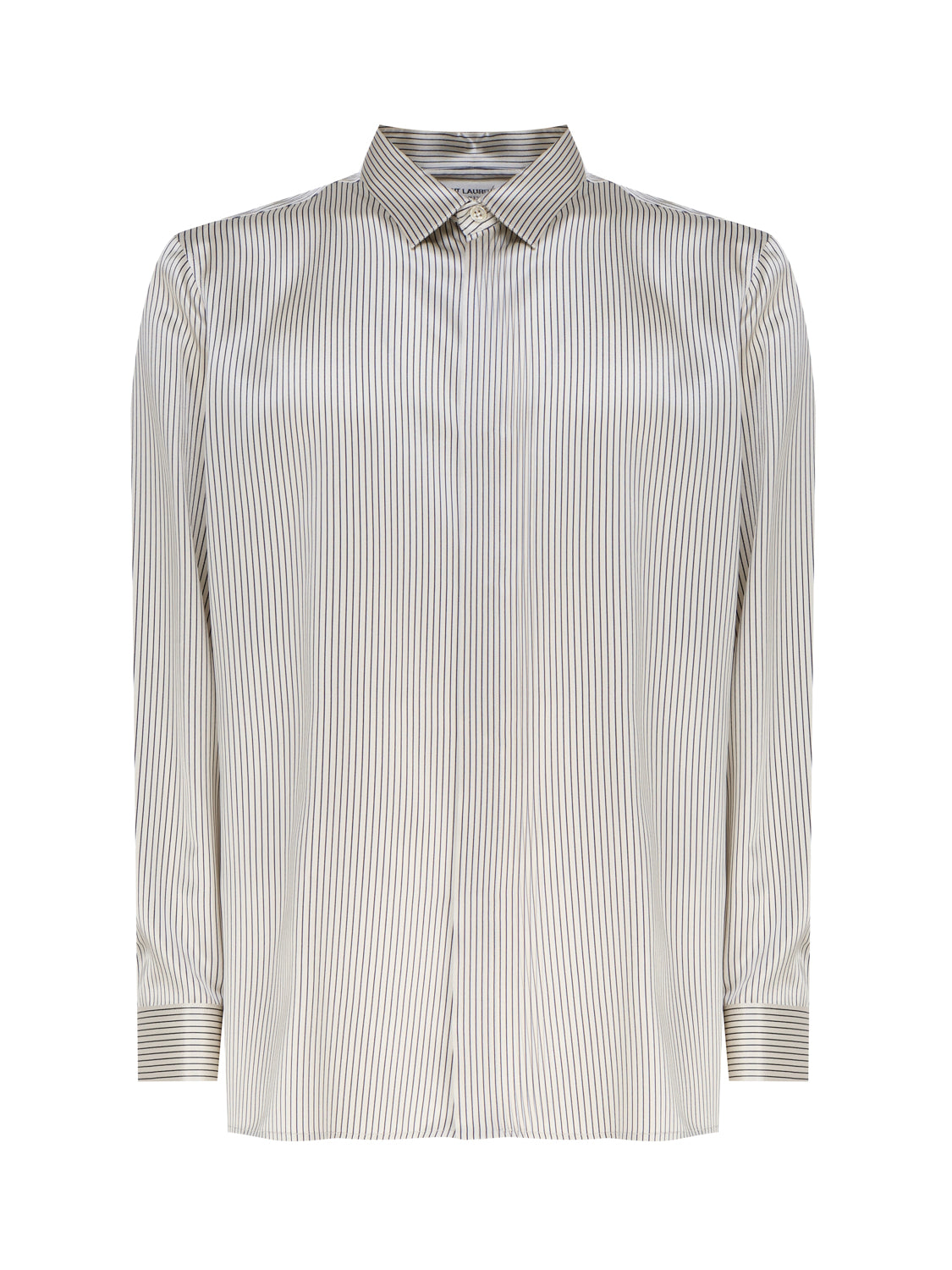 Saint Laurent Shirts Craie Marine Silk