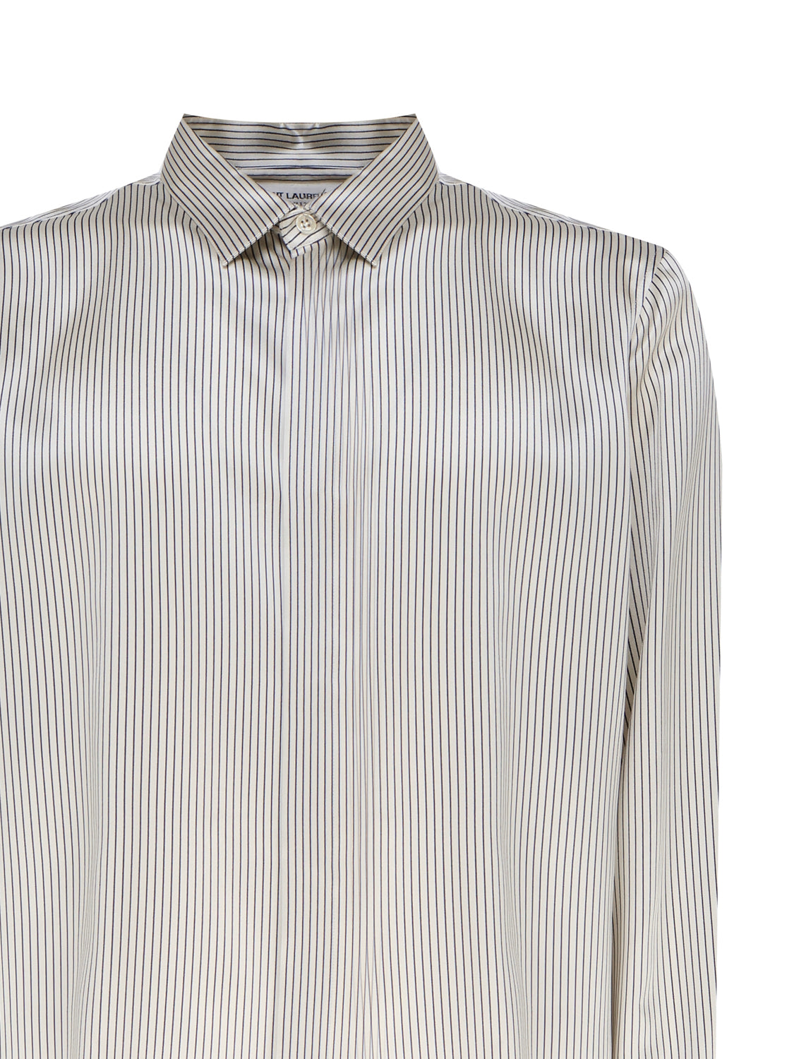 Saint Laurent Shirts Craie Marine Silk