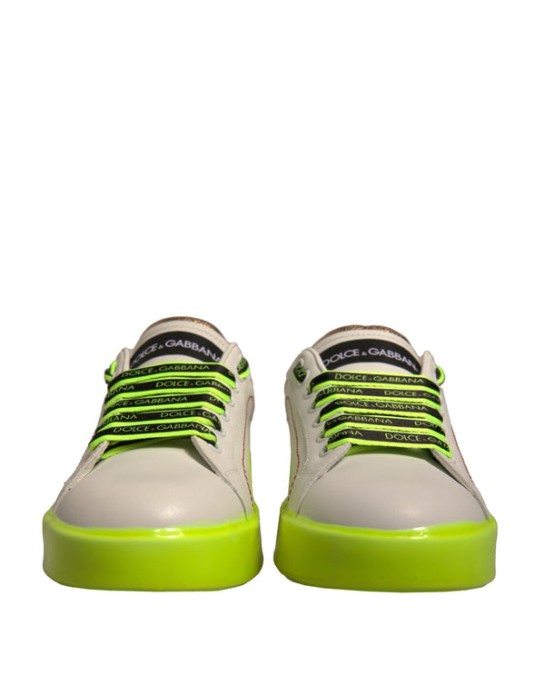 Dolce & Gabbana 100% Calfskin Leather sneaker in white