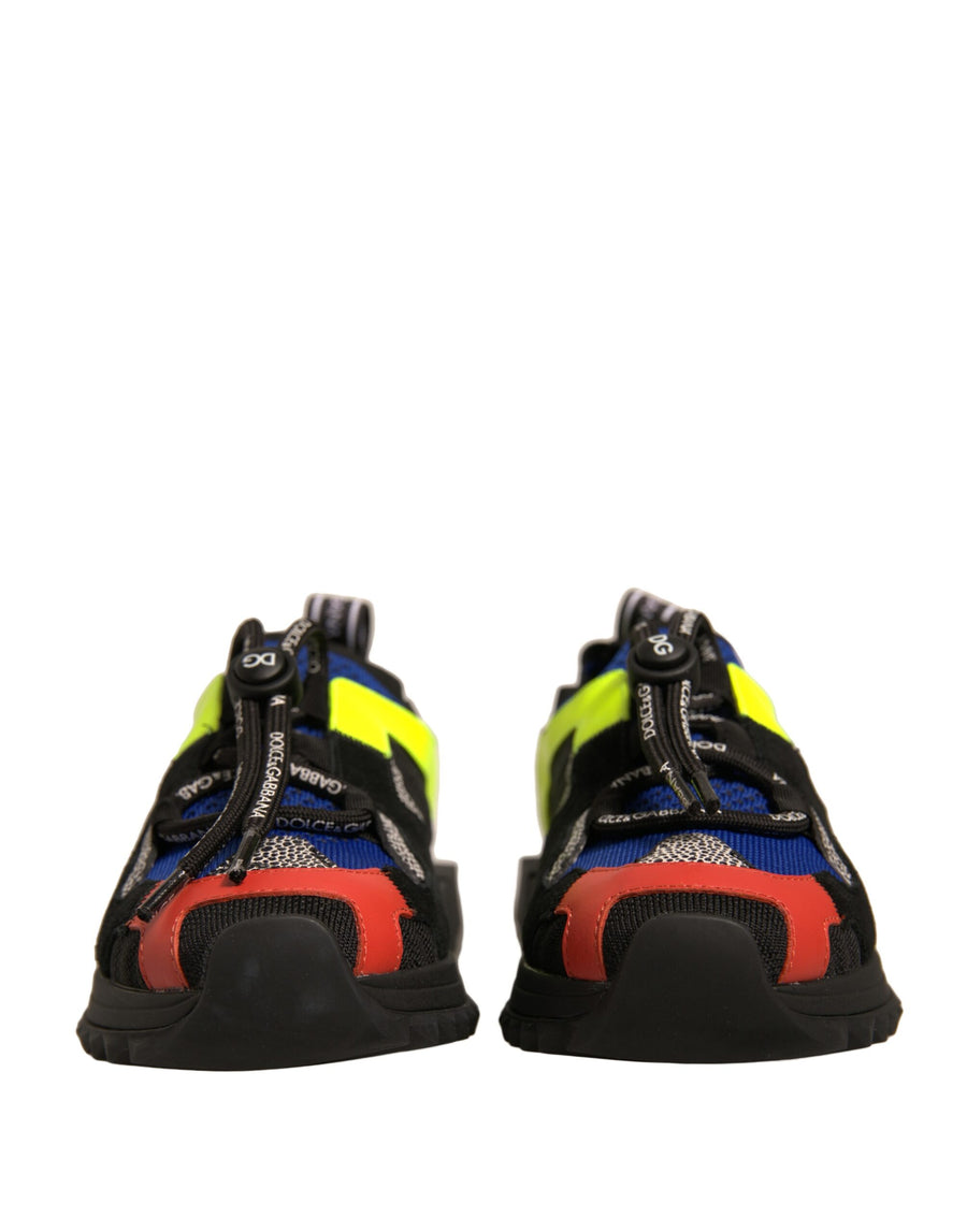 Dolce & Gabbana 20% Polyester 20% Viscose 20% Elastane 10% Lamb 10% Calf 10% Nylon 10% Cotton sneaker in multicolor