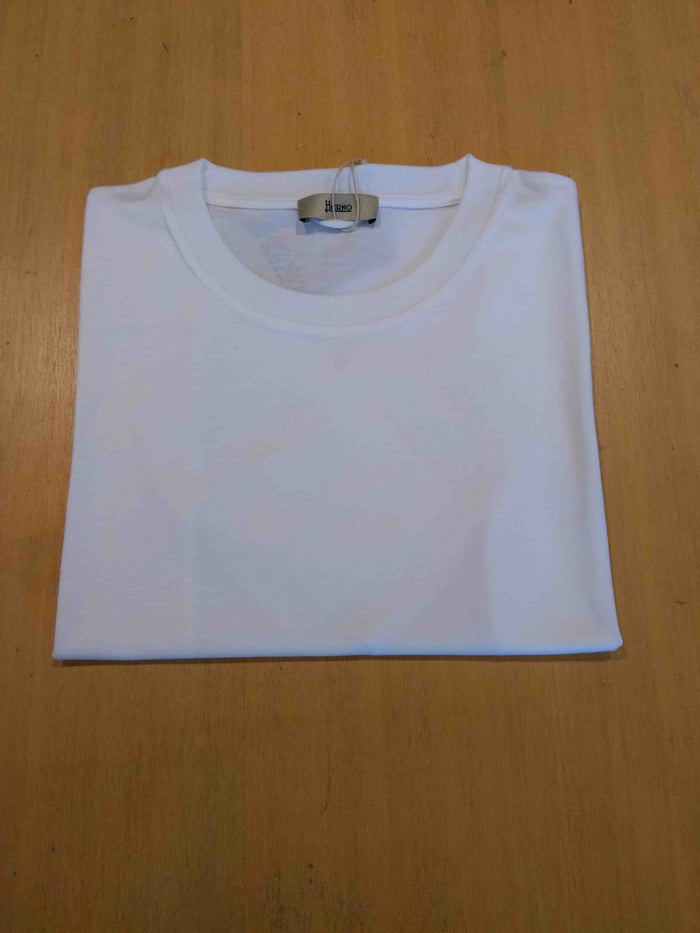 T-shirt Con Bordi Continui White Cotton | Tshirt