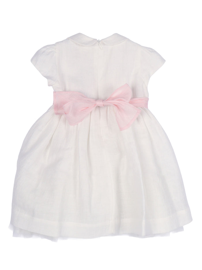 Short Sleeved Dress White