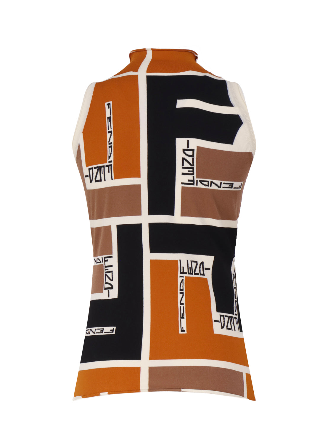 Fendi Top Orange Viscose Polyester