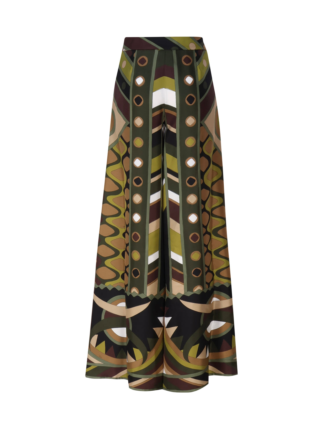 Pucci Trousers Green, Brown