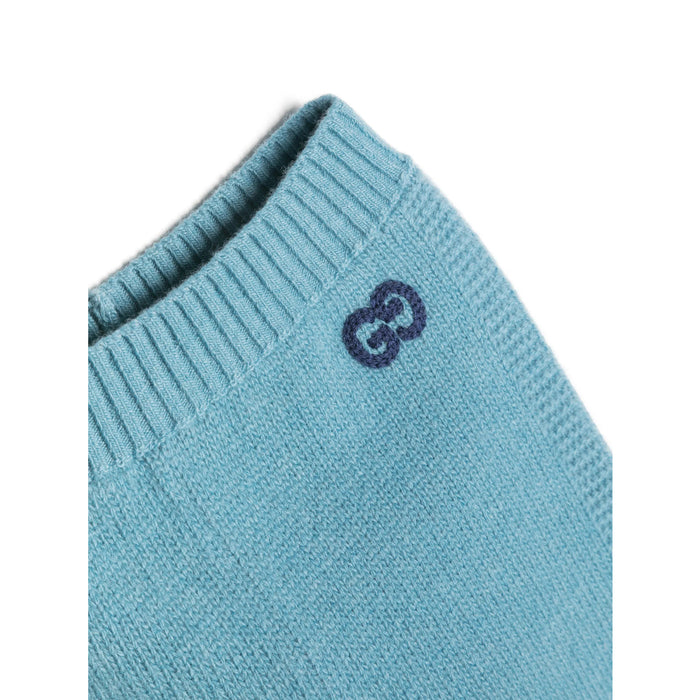 Pant Gucci Blue Wool: 100