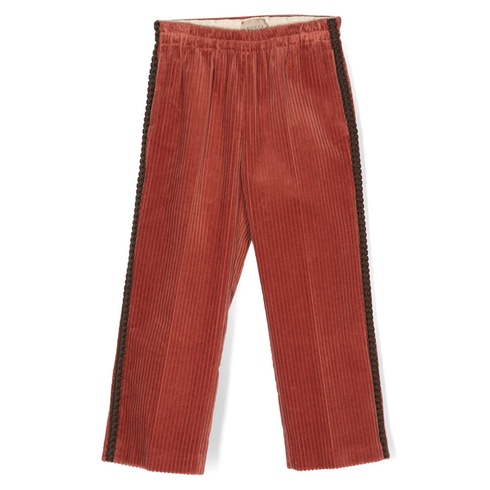 Pant Gucci Red Cotton: 100