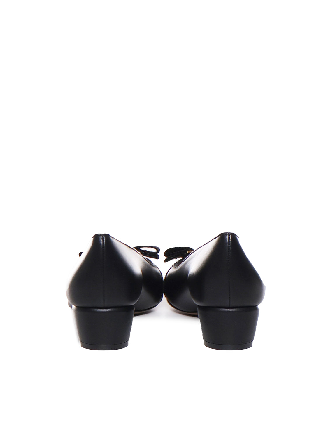 Ferragamo With Heel Black Upper: Lamb