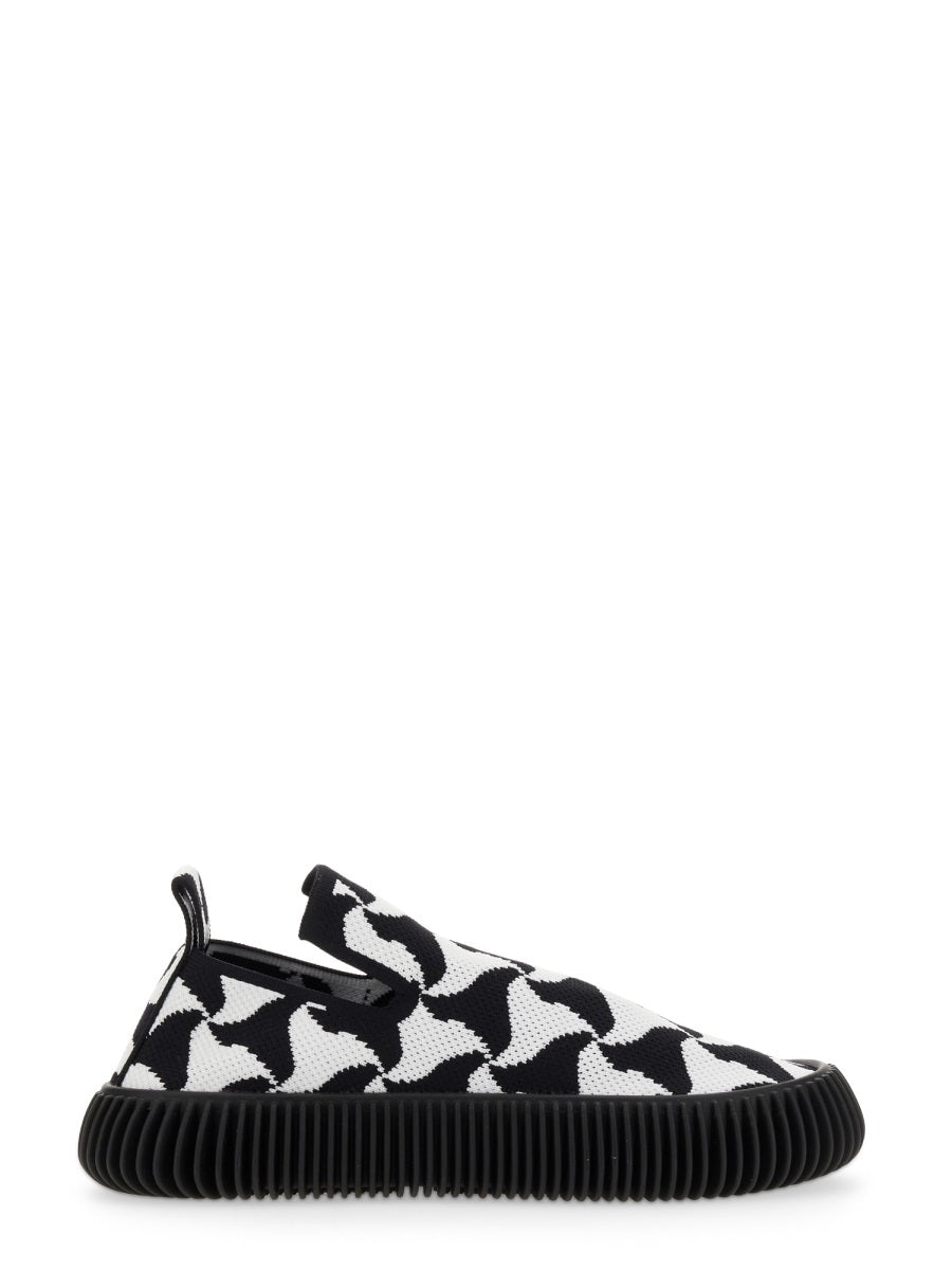 Slip-On Sneakers Knit Black Trainers