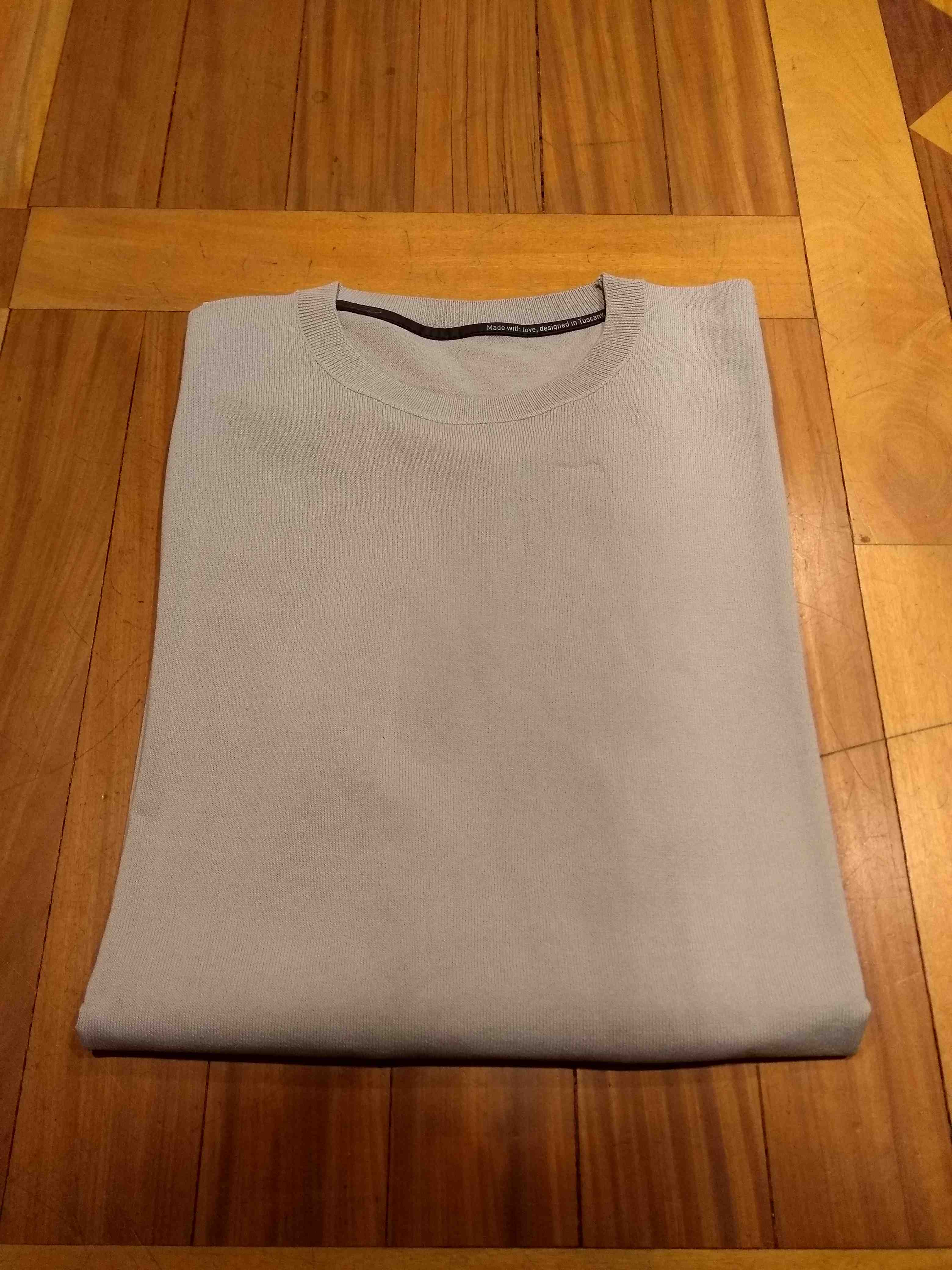 Maxell Round Knit Grey Viscose | Sweater