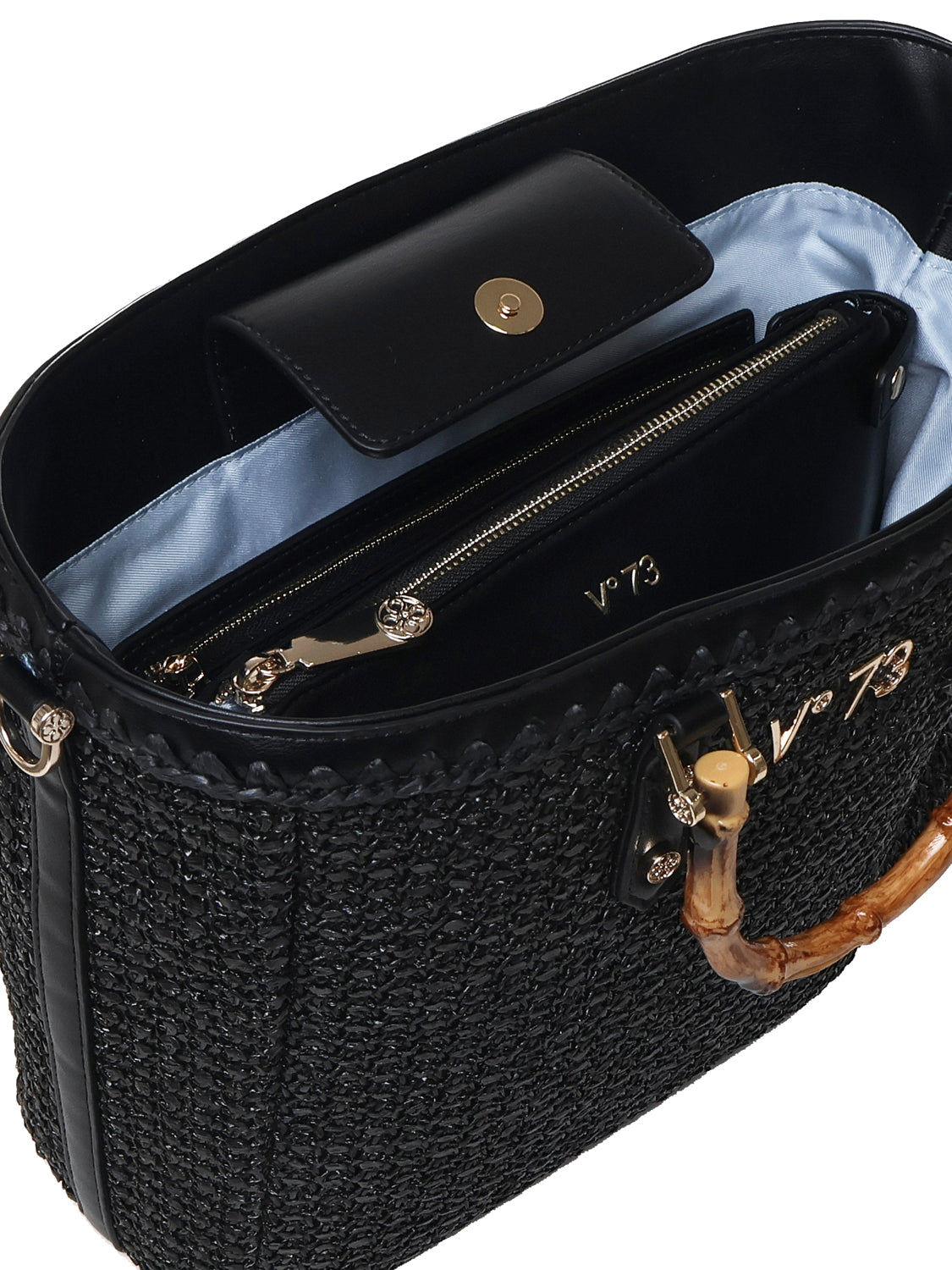V° 73 Bags Black Straw