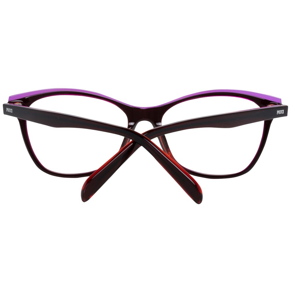 Burgundy Plastic Glasses (frames) Accessory