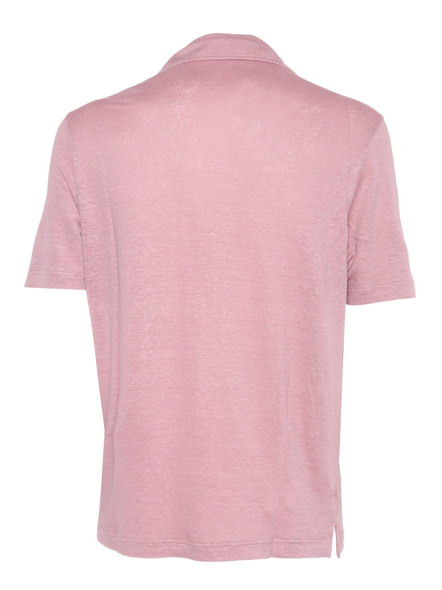 POLO SHIRT SS Purple Linen Elastane