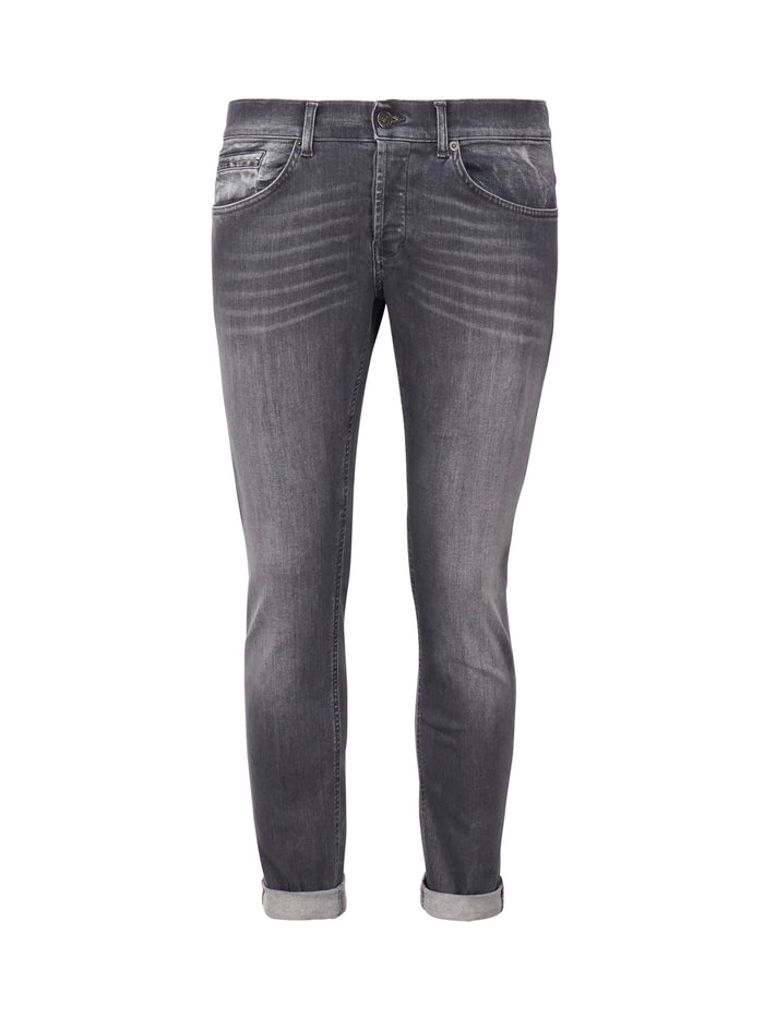 Dondup Jeans Grey Cotton Denim