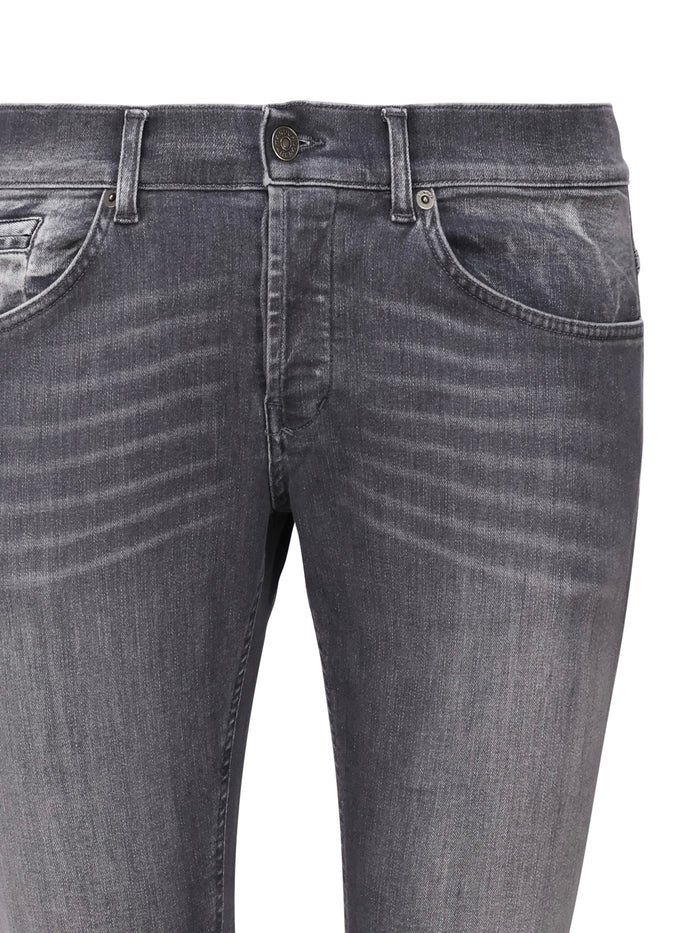 Dondup Jeans Grey Cotton Denim