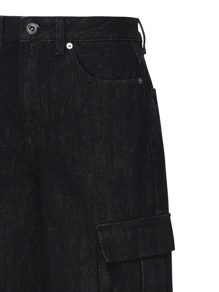 Self-Portrait Jeans Black Cotton Denim