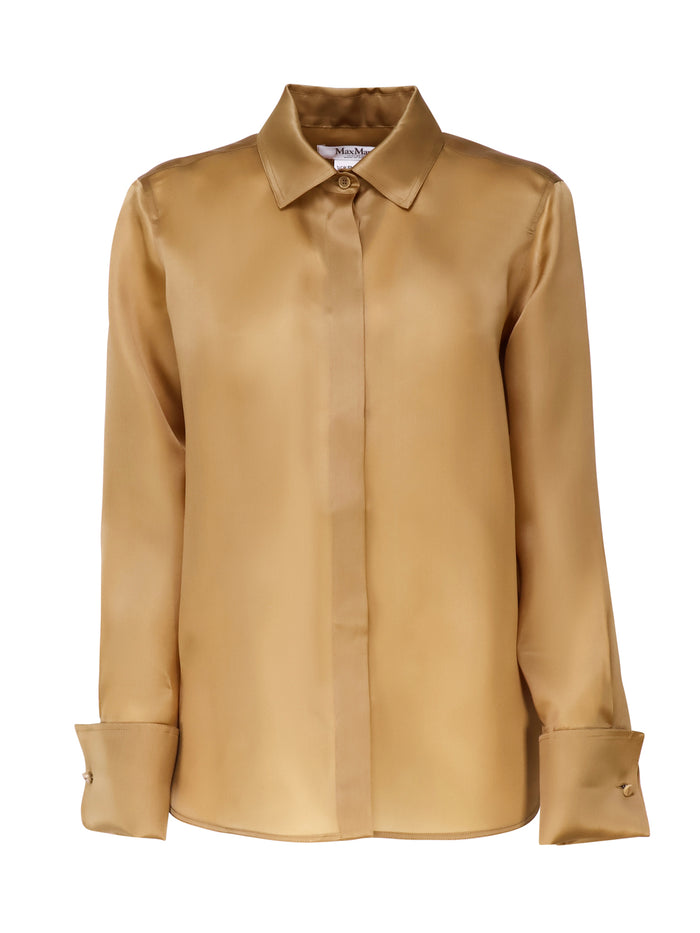 Max Mara Shirts Leather Seta