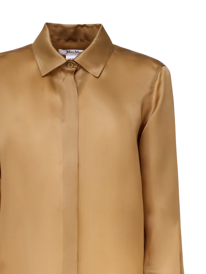 Max Mara Shirts Leather Seta