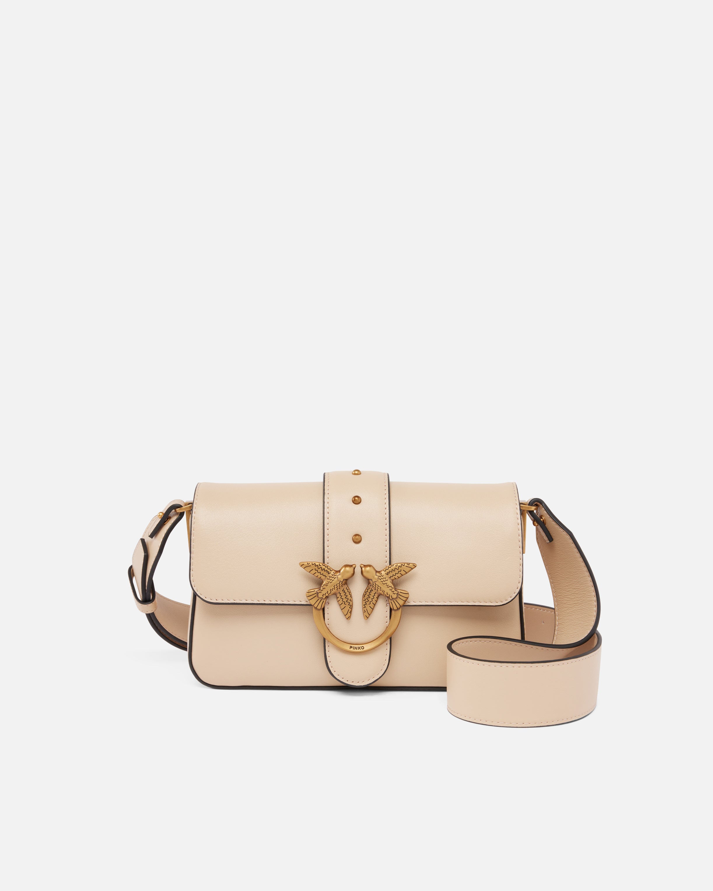 Love One Mini Slouchy Nude & Neutrals Calf Leather | Bag