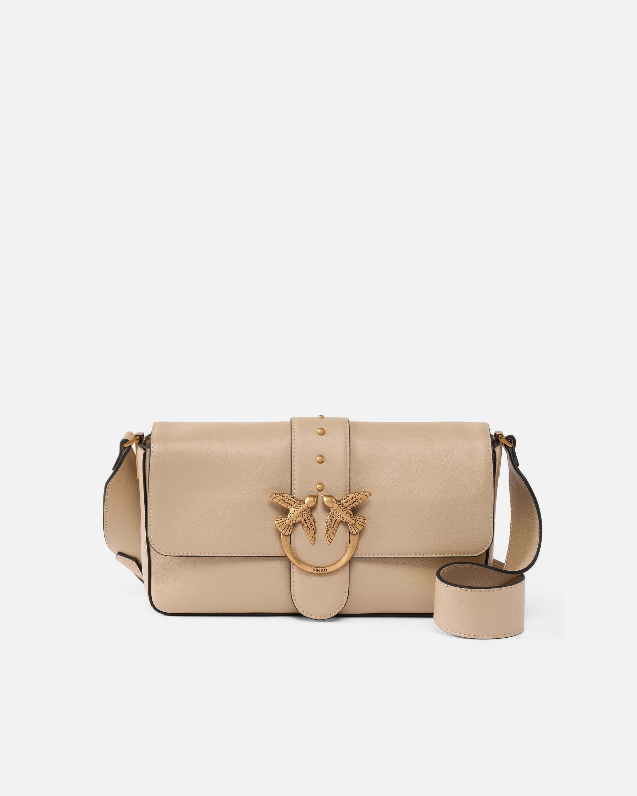 Love One Classic Slouchy Nude & Neutrals Calf Leather | Bag