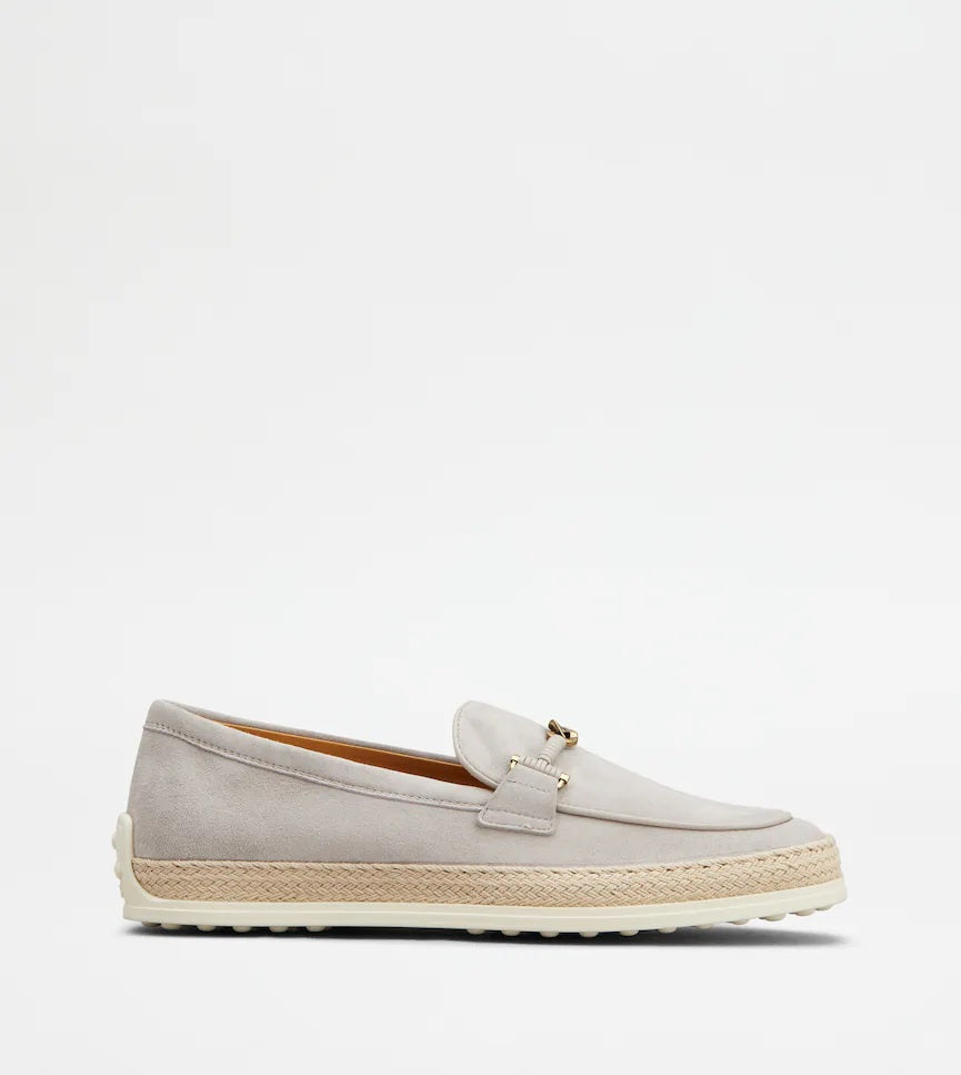 Pelle Scamosciata Grey Calf Leather Shoe