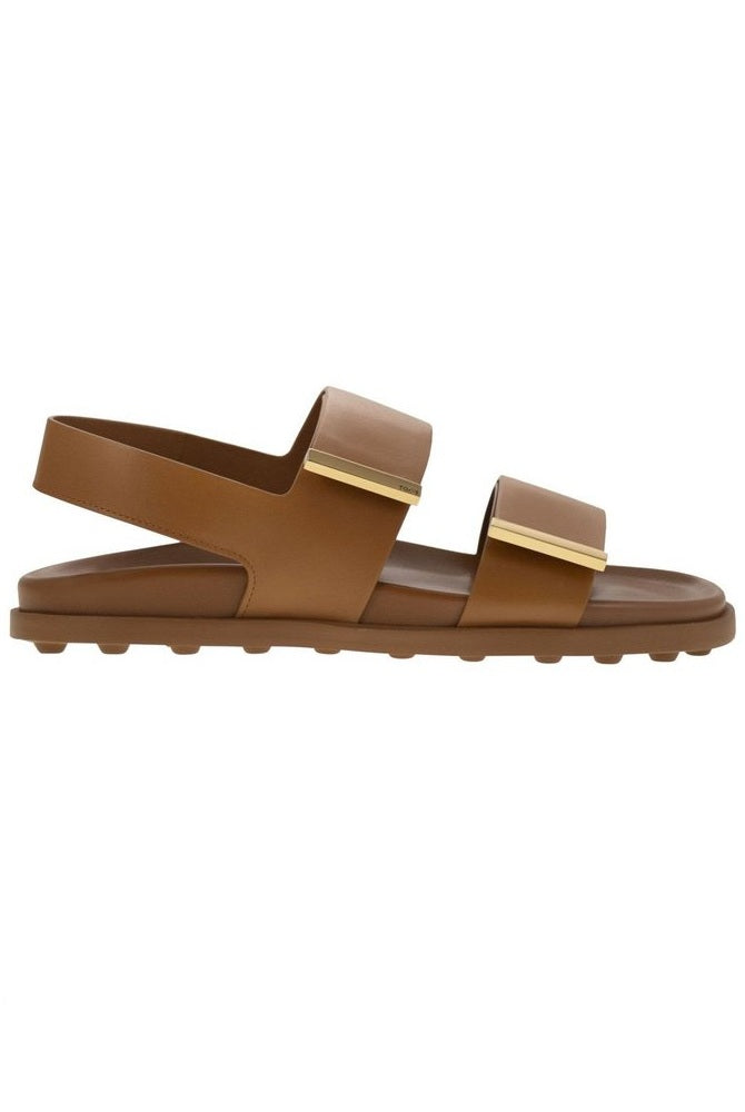 Foot Bed+gomma 68k Fasce Brown Calf Leather Shoe