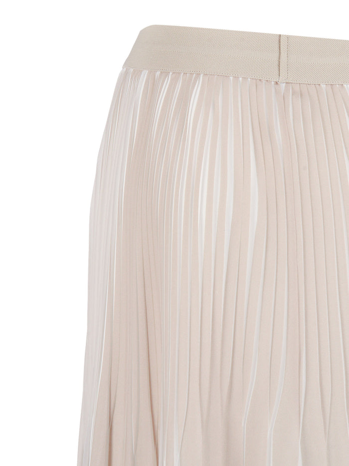 SKIRT Beige Polyester