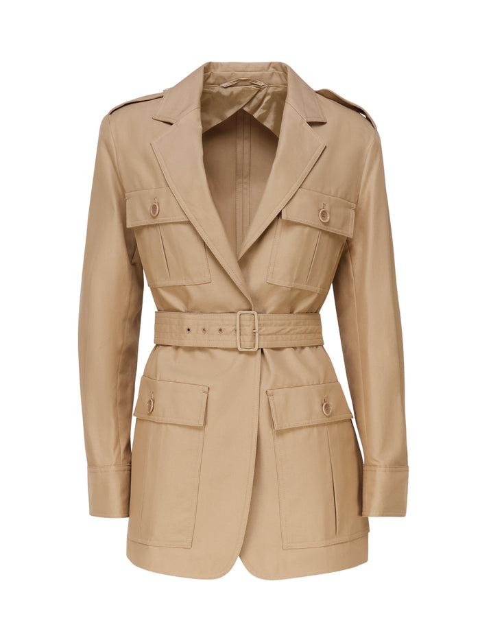 Max Mara Coats Leather Brown Cotone