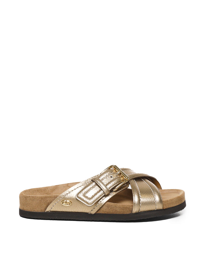 Valentino Garavani Sandals Star Gold/sigaro
